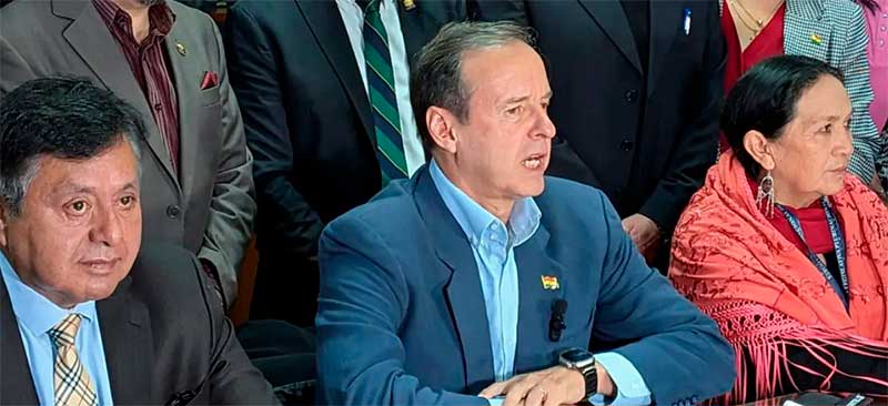 Quiroga acusa al oficialismo de intentar reponer el proyecto de Evo para meterle nomás