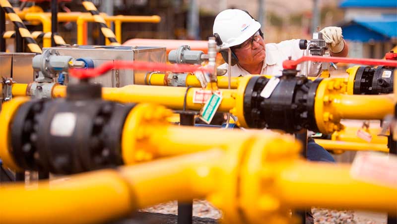 Exportaciones de gas entre enero y octubre caen en 470 millones de dólares