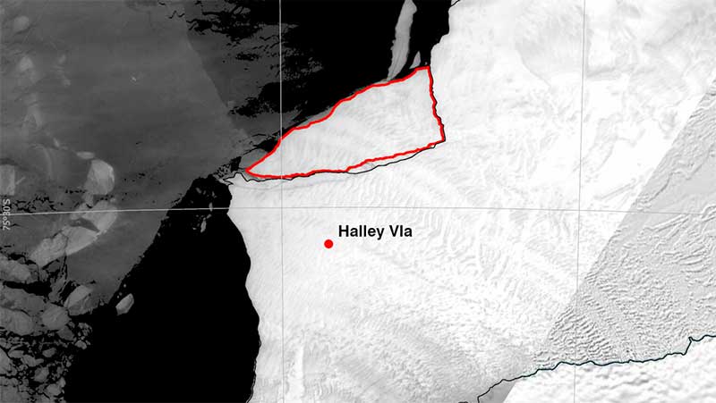 Un gigantesco iceberg se desprende en la Antártida - Destacadas