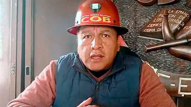 Dirigente que bloqueó 50 días Bolivia dice que la economía está en crisis